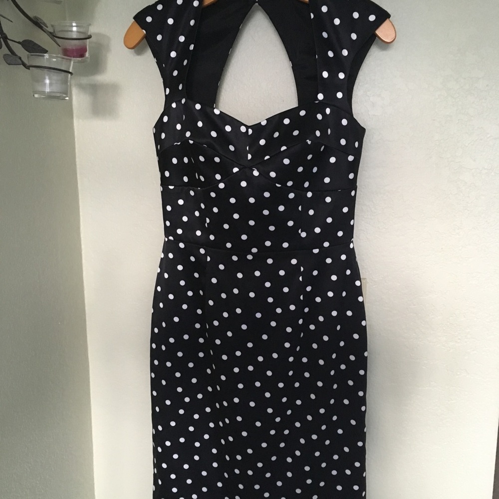 NWOT WHBM polka dot dress size 2 - Picture 2 of 8